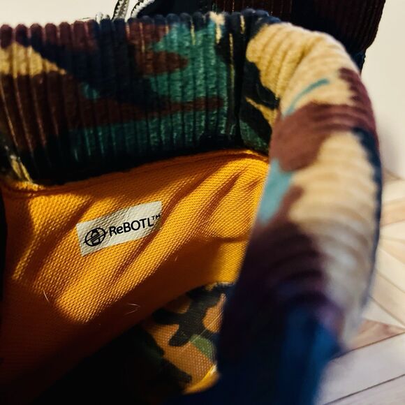 Timberland 6" Heritage Warm Lined Women's 5.5 Boot Black Camo Waterproof A2M7T - Picture 9 of 10